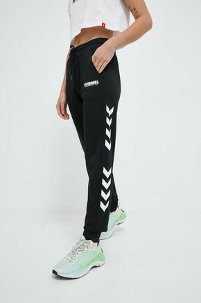 Hummel Sportske hlače 'Legacy' crna / bijela