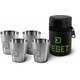Delphin Stainless Steel Cup Set RESET 4in1 4x30ml