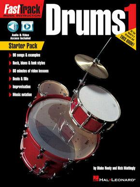 Hal Leonard FastTrack - Drums Method 1 Starter Pack Nota