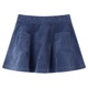 vidaXL Dječja suknja s džepovima od samta modra 104