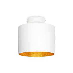 Bijela stropna lampa s detaljima u zlatnoj boji Sotto Luce MIKA Elementary XS