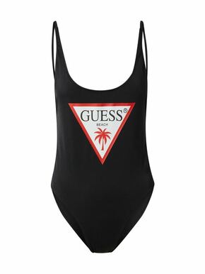 GUESS Jednodijelni kupaći kostim crvena / crna / bijela