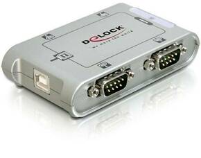 DeLOCK USB 2.0 serijski hub s 4 priključka Delock 87414 4 ulaza USB 2.0 hub srebrna