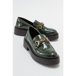LuviShoes UNTE Green Turning Women's Loafer siva