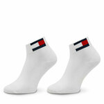 Set od 2 para unisex niskih čarapa Tommy Jeans 701228223 White 001