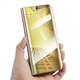 WEBHIDDENBRAND Onasi Clear View futrola za Huawei P40 Lite, preklopna, zlatna