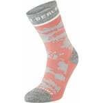 Sealskinz Reepham Mid Length Women's Jacquard Active Sock Pink/Light Grey Marl/Cream S/M Biciklistički čarape