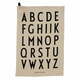 Bež pamučna kuhinjska krpa Design Letters Alphabet, 40 x 60 cm