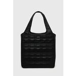 Torba Calvin Klein boja: crna - crna. Velika shopper torbica iz kolekcije Calvin Klein. bez kopčanja izrađen od ekološke kože.