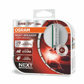 Osram Xenarc Night Breaker Laser xenon žarulje - do 200% više svjetla - do 20% bjelije (4500K)Osram Xenarc Night Breaker Laser xenon bulbs - up to D4S-NBL-2