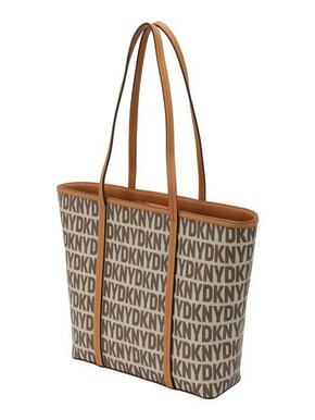 DKNY Shopper torba 'Seventh Avenue' smeđa / čokolada / svijetlosiva