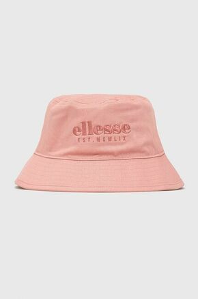 Pamučni šešir Ellesse boja: ružičasta