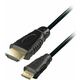 Transmedia HDMI-plug type A to HDMI plug type C, 2m