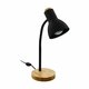 EGLO 98831 | Veradal Eglo stolna svjetiljka 42cm sa prekidačem na kablu 1x E27 crno, bezbojno
