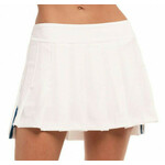Ženska teniska suknja Lucky in Love Playing In Paradise High Low Pleated Skirt - white