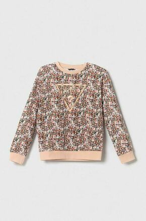 GUESS Sweater majica maslinasta / narančasta / roza / bijela