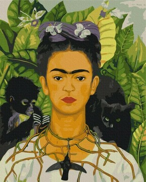 Slikanje po brojevima 50x40 Frida Kahlo sa drvenim okvirom i setom za slikanje