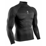 Muška kompresijska odjeća Compressport 3D Thermo 110g LS Tshirt - black