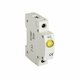 KANLUX 23322 | Kanlux Kontrolni indikator LED DIN35 modul, 3Y svjetlo siva, žuto