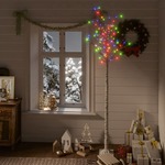vidaXL Božićno drvce s 200 LED žarulja 2,2m raznobojno s izgledom vrbe