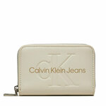 Mali ženski novčanik Calvin Klein Jeans Zip Around Mono K60K612255 Écru