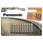 Jednokratna baterija PANSONIC LR03EPS/20BW 10+10F