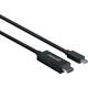 Manhattan Mini-DisplayPort / HDMI adapterski kabel Mini DisplayPort utikač, HDMI A utikač 1.80 m crna 153287 DisplayPort kabel