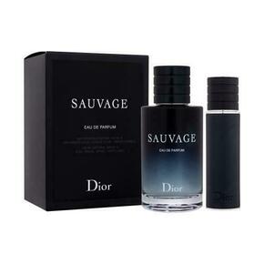 Christian Dior Sauvage darovni set parfemska voda 100 ml + parfemska voda 10 ml za dopunjavanje za muškarce