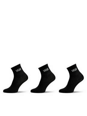Set od 3 pari ženskih visokih čarapa Vans Classic Half Crew Sock VN00073EBLK1 Black