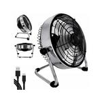 Verkgroup Metalni stolni ventilator 22 cm USB za urede