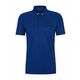 Muški teniski polo BOSS x Matteo Drop-needle Polo Shirt With Contrast Logos - bright blue