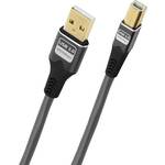 Oehlbach USB kabel USB 2.0 USB-A utikač, USB-B utikač 5 m antracitna boja D1C9377
