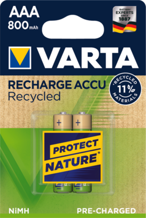 Varta punjiva baterija Recycled 2 AAA 800 mAh R2U 56813101402