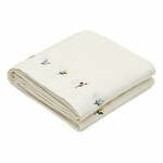 Bijeli laneni prekrivač za bračni krevet 170x250 cm Sadurni – Kave Home