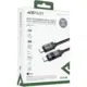 Kabel USB Acefast C15-03 1.2m USB-C/USB-C, with display, 20V/3A max (60W), crni