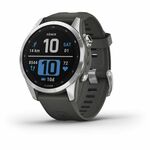 Garmin Fenix 7S pametni sat, Graphite, plavi/sivi/srebrni