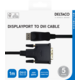 DELTACO DisplayPort - DVI-D Single Link cable, 1080p 60Hz, 1m, black