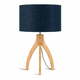 Stolna lampa s plavim sjenilom i Good &amp; Mojo Annapurna konstrukcijom od bambusa