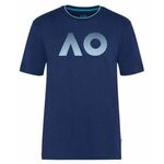 Muška majica Australian Open T-Shirt AO Textured Logo - navy