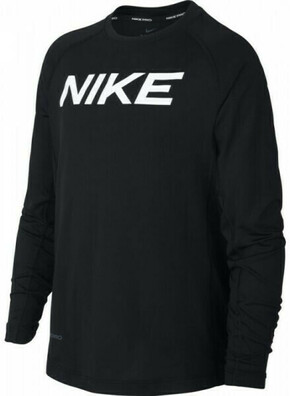 Majica za dječake Nike Pro LS FTTD Top B - black/white