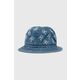 Traper šešir Tommy Hilfiger pamučni - plava. Šešir iz kolekcije Tommy Hilfiger. Model s uskim obodom, izrađen od trapera.