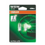 OSRAM žarulja ubodna 12V 5W W2,1x9,5d W5W - 2 komada ULTRA LIFE