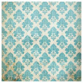 Click Props Background Vinyl with Print Damask Distressed Blue 1