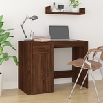 vidaXL Radni stol boja smeđeg hrasta 100x49x75 cm konstruirano drvo