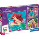 Disney Princeze 3x48 komada Supercolor puzzle - Clementoni