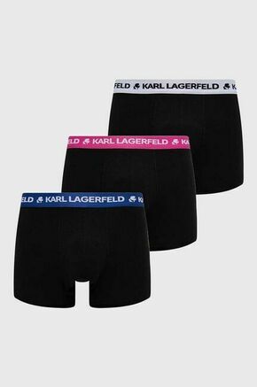 Karl Lagerfeld Bokserice plava / svijetloroza / crna / bijela