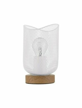 NOVA LUCE 9555800 | Lyron Nova Luce stolna svjetiljka 17cm sa prekidačem na kablu 1x E27 bijelo mat