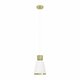 EGLO 900376 | Aglientina Eglo visilice svjetiljka 1x E27 brušeno zlato, bijelo