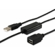 Equip USB2.0, A-A aktivni produžni kabel sa dvostrukom zaštitom, muško/žensko, 15m (133311)