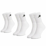 Set od 3 para unisex visokih čarapa Kappa 704304 White 001